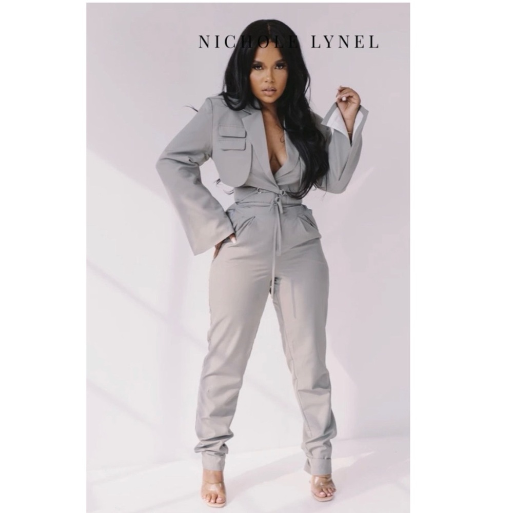 Grey 2 pc Suit Set